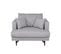 Fauteuil Sofia 108x92x82 Cm Gris