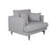 Fauteuil Sofia 108x92x82 Cm Gris