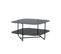 Table Basse Un-line 85x85x45 Cm Noir