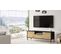 Meuble Tv Luvio 140x36x46 Cm Noir