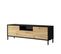 Meuble Tv Luvio 140x36x46 Cm Noir