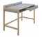 Bureau Design "northgate" 112cm Bouleau Et Gris