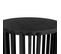 Table D'appoint Design "drume" 58cm Noir