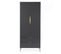 Armoire 2 Portes Design "kobe" 195cm Gris