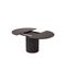 Toscana - Table à Manger Extensible 4 à 6 Personnes En Bois Ø120-160x120cm - Couleur - Noir