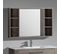 Miroir Avec Rangement 120 Cm Chêne Gris Aquanoma