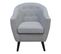 Fauteuil ARISTO tissu gris clair