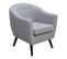 Fauteuil ARISTO tissu gris clair