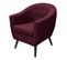 Fauteuil ARISTO tissu aubergine