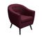 Fauteuil ARISTO tissu aubergine