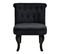 Fauteuil Crapaud SARAH tissu noir