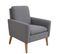 Fauteuil CHILLY tissu gris clair