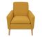 Fauteuil CHILLY tissu jaune