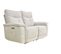 Canapé relax 2 places 3 moteurs ADAM tissu gris beige