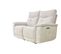 Canapé relax 2 places 3 moteurs ADAM tissu gris beige