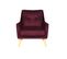 Fauteuil LAURANNE tissu bordeaux