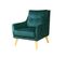 Fauteuil LAURANNE tissu bleu vert