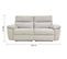 Canapé 3 places 2 relax électriques ORION tissu gris beige