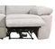 Canapé 2 places 2 relax électriques ORION tissu gris beige