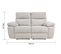 Canapé 2 places 2 relax électriques ORION tissu gris beige