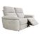 Canapé 2 places 2 relax électriques ORION tissu gris beige