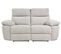 Canapé 2 places 2 relax électriques ORION tissu gris beige