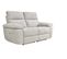 Canapé 2 places 2 relax électriques ORION tissu gris beige