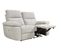 Canapé 2 places 2 relax électriques ORION tissu gris beige