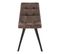 Chaise SAVINA marron foncé