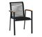 Table et 6 chaises jardin MONACO Noir