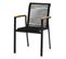 Table et 6 chaises jardin MONACO Noir