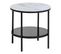 Table basse ronde MODERN LIVING noir/ blanc MARBELA