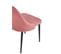 Chaise tissu MARINETTE Corail