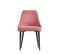 Chaise tissu MARINETTE Corail