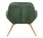 Fauteuil BERGAME En velours vert