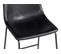 Tabouret de bar H.61 ROMANE noir