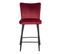 Tabouret de bar H63 cm CLOHE velours figue