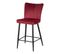 Tabouret de bar H63 cm CLOHE velours figue