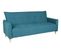 Banquette lit BIMBO tissu Bleu canard