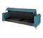 Banquette lit BIMBO tissu Bleu canard