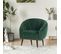 Fauteuil ARIEL tissu velours vert