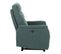 Fauteuil relax TRACY tissu vert