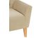 Fauteuil fixe ARTHURO tissu beige