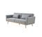 Banquette ILONA tissu gris