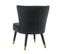 Fauteuil HARRY II tissu velours noir