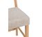 Tabouret de bar H.74 cm MARYSE tissu gris