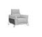 Fauteuil relax électrique CALVINE tissu gris clair