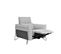 Fauteuil relax électrique CALVINE tissu gris clair