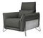 Fauteuil relax électrique CALVINE tissu gris foncé