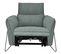 Fauteuil relax électrique CALVINE tissu vert